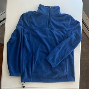 LAST CALL - Blue Croft & Barrow quarter-zip fleece sweater. Men’s adult small.